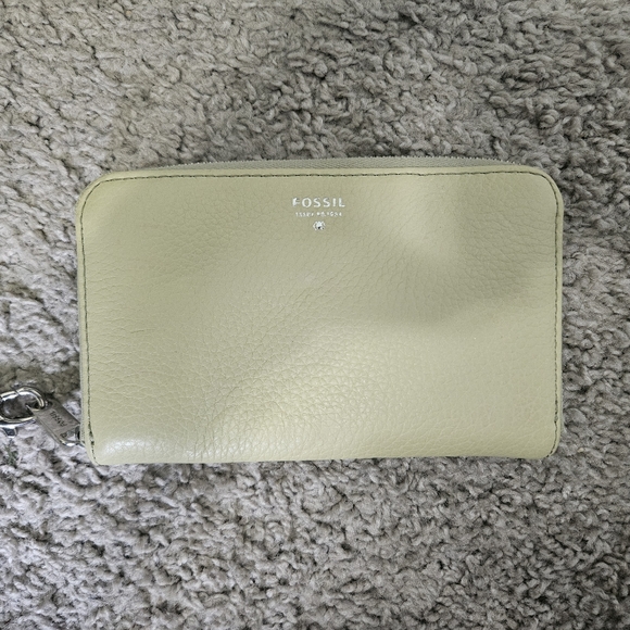 Fossil Handbags - Fossil Light Green Leather Wallet
